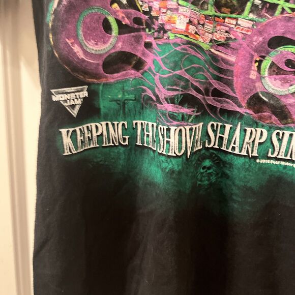 Youth Boys Short Sleeve T-Shirt Graphic Monster Jam Digger Size Unknown Black - Picture 7 of 14